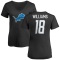 Women's Jameson Williams Name & Number Slim Fit T-Shirt - Black