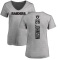 Women's Jaquan Johnson Backer V-Neck T-Shirt - Ash