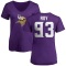 Women's Jaquelin Roy Name & Number Slim Fit T-Shirt - Purple