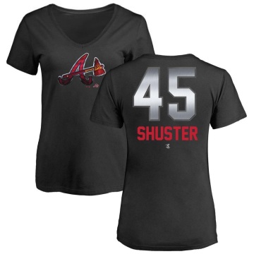 Women's Jared Shuster Midnight Mascot V-Neck T-Shirt - Black
