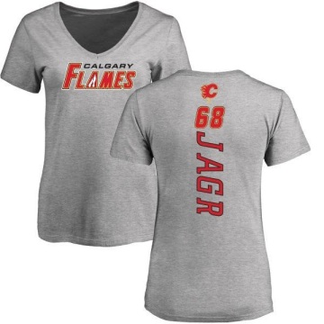 Women's Jaromir Jagr Backer T-Shirt - Ash