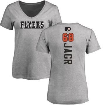 Women's Jaromir Jagr Backer T-Shirt - Ash
