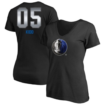 Women's Jason Kidd Midnight Mascot T-Shirt - Black