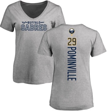 Women's Jason Pominville Backer T-Shirt - Ash