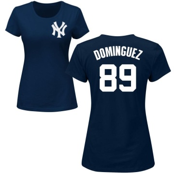 Women's Jasson Dominguez Name & Number T-Shirt - Navy