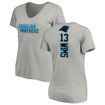 Women's Javon Wims Backer V-Neck T-Shirt - Ash