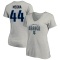 Women's Jaycob Megna Name & Number Lockup T-Shirt - Gray