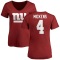 Women's Jaydon Mickens Name & Number Slim Fit T-Shirt - Red