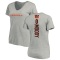 Women's Jaylen Moody Backer V-Neck T-Shirt - Ash