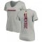 Women's J.D. McKissic Backer V-Neck T-Shirt - Ash