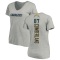 Women's Jeff Cumberland Name & Number Slim Fit V-Neck T-ShirtHeather - Gray