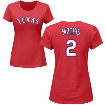 Women's Jeff Mathis Name & Number T-Shirt - Red