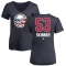 Women's Jeff Skinner Name and Number Banner Wave V-Neck T-Shirt - Navy