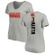 Women's Jeremiah Martin Backer V-Neck T-Shirt - Ash