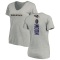 Women's Jeremiah Moon Backer V-Neck T-Shirt - Ash