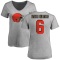 Women's Jeremiah Owusu-Koramoah Name & Number Slim Fit T-Shirt - Ash