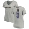 Women's Jeremy Lucien Backer V-Neck T-Shirt - Ash