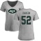 Women's Jermaine Johnson Name & Number Slim Fit T-Shirt - Ash
