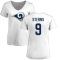 Women's Jerreth Sterns Name & Number Slim Fit T-Shirt - White