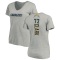 Women's Jerrod Clark Name & Number Slim Fit V-Neck T-ShirtHeather - Gray