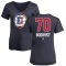 Women's Jesper Boqvist Name and Number Banner Wave V-Neck T-Shirt - Navy