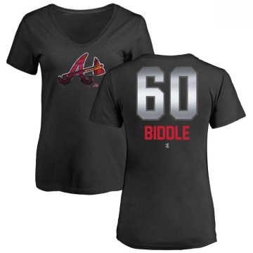 Women's Jesse Biddle Midnight Mascot V-Neck T-Shirt - Black