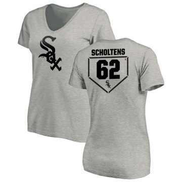 Women's Jesse Scholtens RBI Slim Fit V-Neck T-Shirt - Heathered Gray