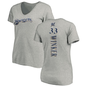 Women's Jesse Winker Backer Slim Fit T-Shirt - Ash