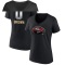 Women's Ji'Ayir Brown Midnight Mascot T-Shirt - Black