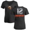 Women's Jim Davenport Midnight Mascot V-Neck T-Shirt - Black
