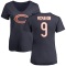 Women's Jim McMahon Name & Number Slim Fit T-Shirt - Navy