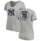 Women's Jimmy Cordero RBI Slim Fit V-Neck T-Shirt - Heathered Gray