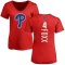 Women's Jimmy Foxx Backer Slim Fit T-Shirt - Red
