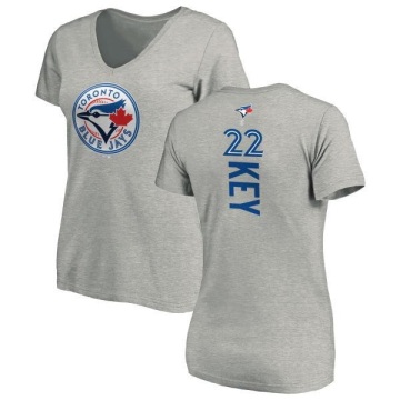 Women's Jimmy Key Backer Slim Fit T-Shirt - Ash