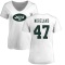Women's Jimmy Moreland Name & Number Slim Fit T-Shirt - White