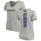 Women's J.K. Dobbins Backer V-Neck T-Shirt - Ash