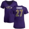 Women's J.K. Dobbins Name & Number V-Neck T-Shirt - Purple