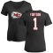 Women's Jody Fortson Name & Number Slim Fit T-Shirt - Black