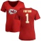 Women's Jody Fortson Name & Number Slim Fit T-Shirt - Red