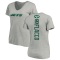 Women's Joe Flacco Backer V-Neck T-Shirt - Ash