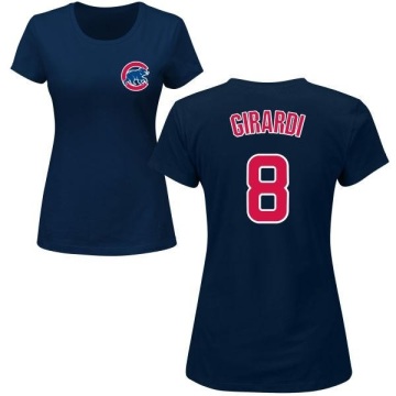 Women's Joe Girardi Name & Number T-Shirt - Navy