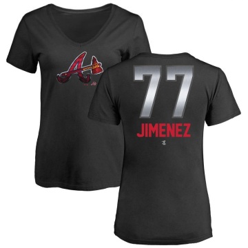 Women's Joe Jimenez Midnight Mascot V-Neck T-Shirt - Black