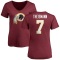 Women's Joe Theismann Name & Number Slim Fit T-Shirt - Maroon