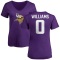 Women's Joejuan Williams Name & Number Slim Fit T-Shirt - Purple