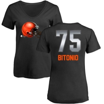 Women's Joel Bitonio Midnight Mascot T-Shirt - Black