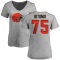 Women's Joel Bitonio Name & Number Slim Fit T-Shirt - Ash