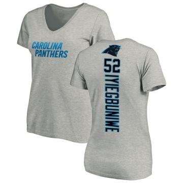 Women's Joel Iyiegbuniwe Backer V-Neck T-Shirt - Ash