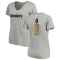 Women's Joey Fisher Backer V-Neck T-Shirt - Ash