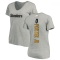 Women's Joey Porter Jr. Backer V-Neck T-Shirt - Ash