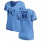 Women's John McMillon RBI Slim Fit V-Neck T-Shirt - Light Blue